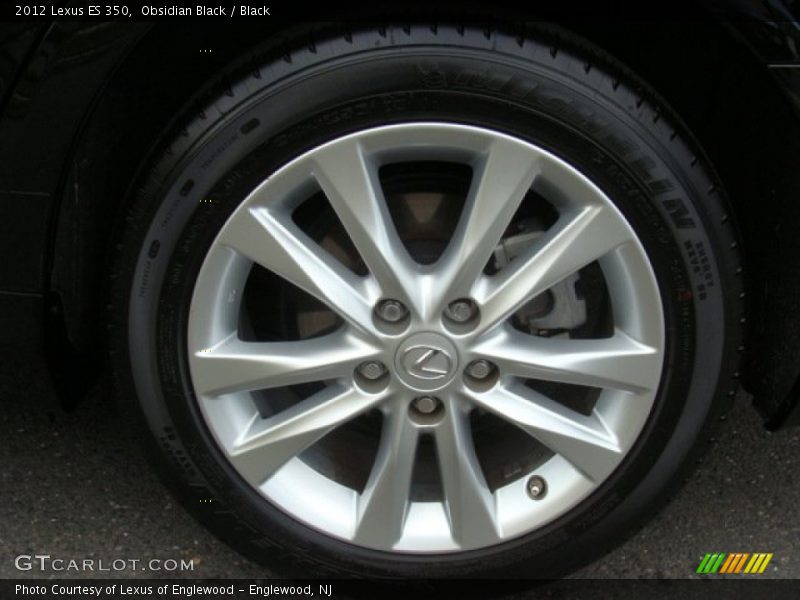 Obsidian Black / Black 2012 Lexus ES 350