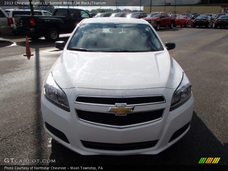 Summit White / Jet Black/Titanium 2013 Chevrolet Malibu LS
