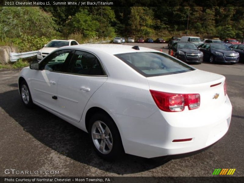 Summit White / Jet Black/Titanium 2013 Chevrolet Malibu LS