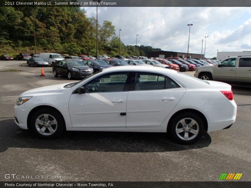Summit White / Jet Black/Titanium 2013 Chevrolet Malibu LS