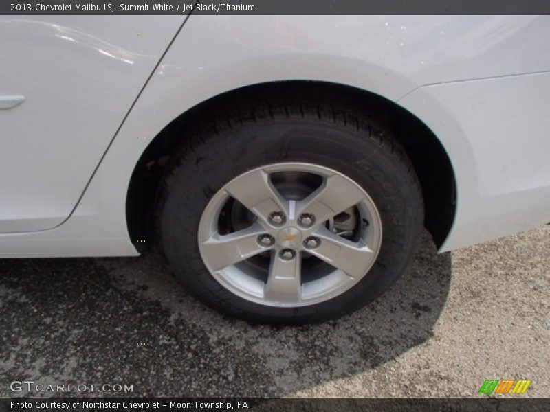 Summit White / Jet Black/Titanium 2013 Chevrolet Malibu LS