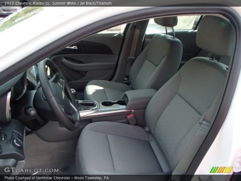 Summit White / Jet Black/Titanium 2013 Chevrolet Malibu LS