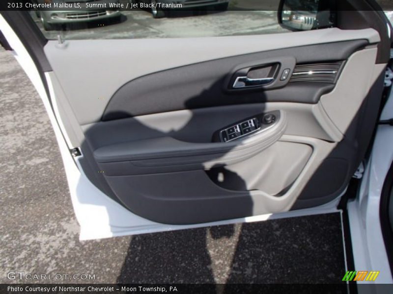Summit White / Jet Black/Titanium 2013 Chevrolet Malibu LS