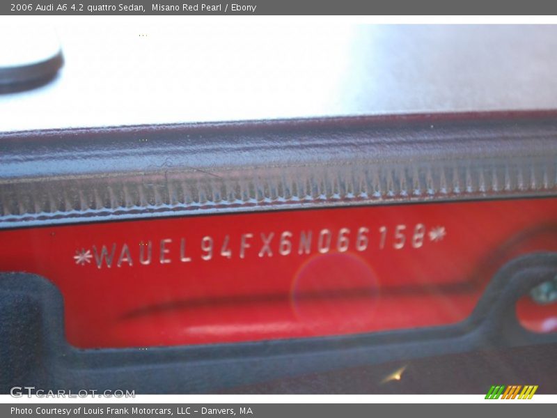 Misano Red Pearl / Ebony 2006 Audi A6 4.2 quattro Sedan
