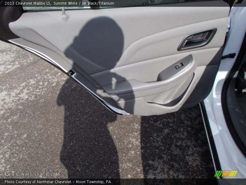 Summit White / Jet Black/Titanium 2013 Chevrolet Malibu LS
