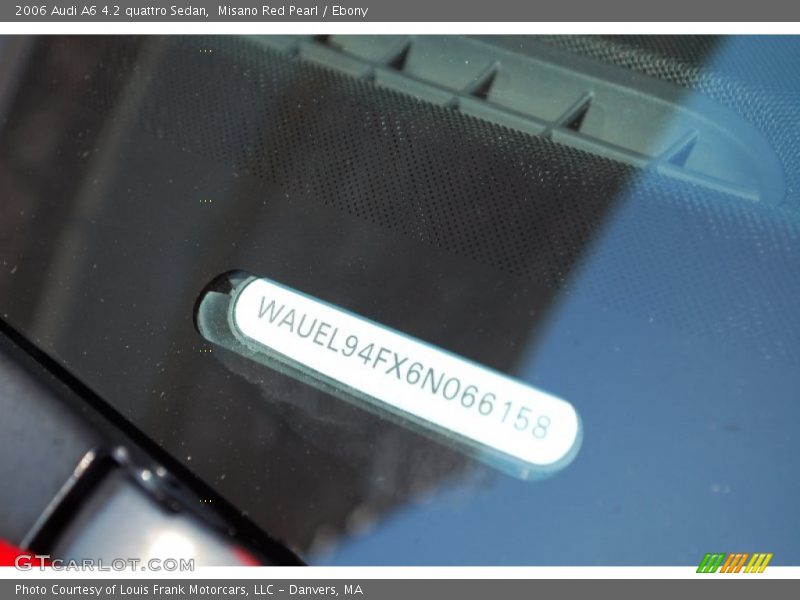 Misano Red Pearl / Ebony 2006 Audi A6 4.2 quattro Sedan