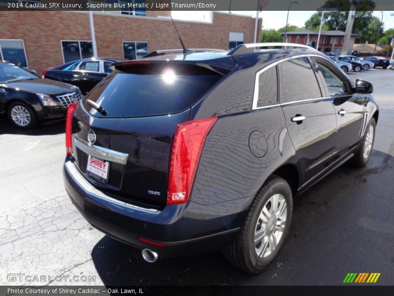Sapphire Blue Metallic / Light Titanium/Ebony 2014 Cadillac SRX Luxury