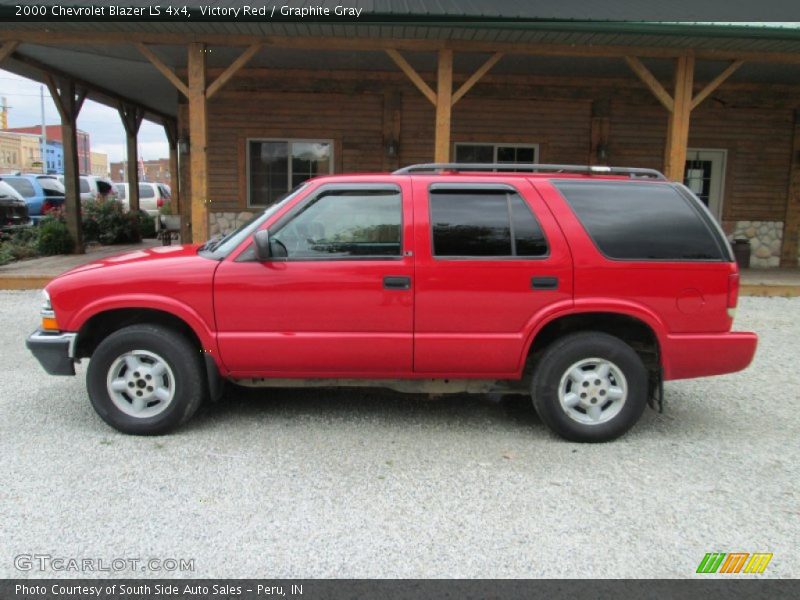 Victory Red / Graphite Gray 2000 Chevrolet Blazer LS 4x4