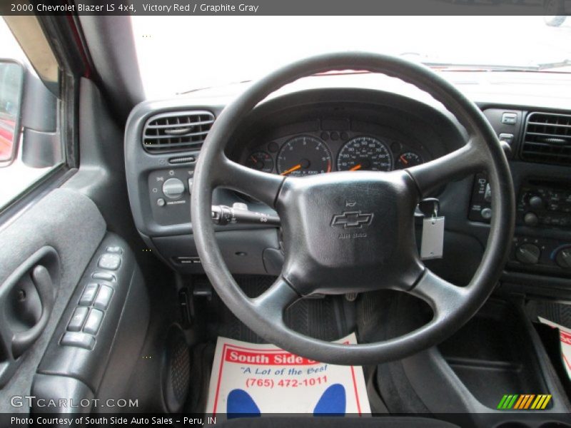 Victory Red / Graphite Gray 2000 Chevrolet Blazer LS 4x4