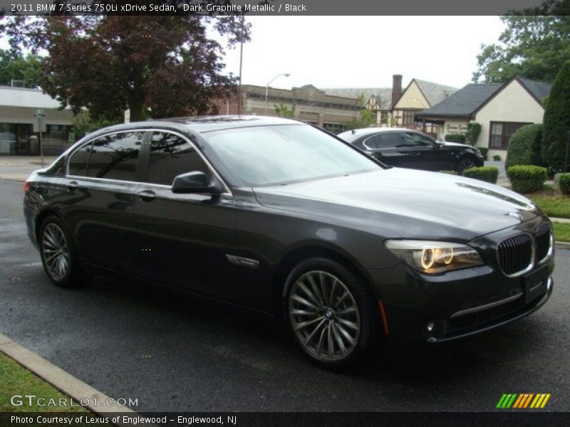 Dark Graphite Metallic / Black 2011 BMW 7 Series 750Li xDrive Sedan