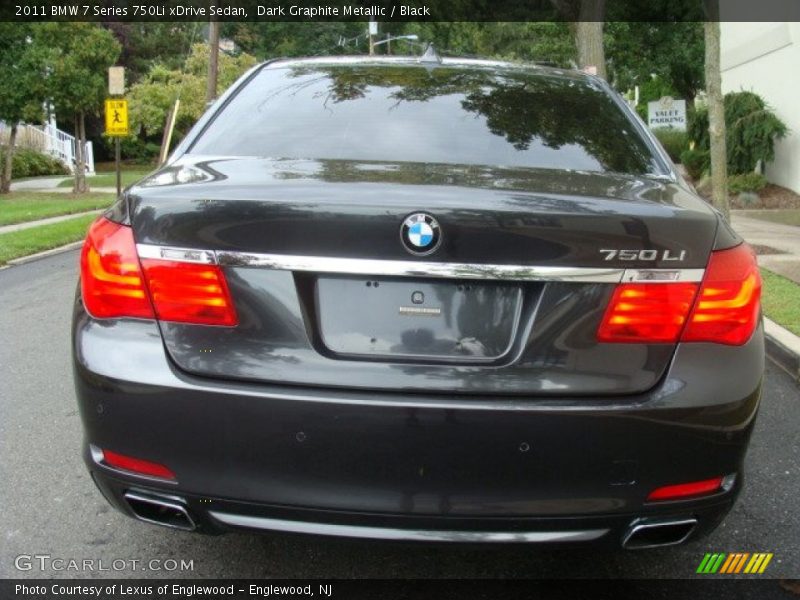 Dark Graphite Metallic / Black 2011 BMW 7 Series 750Li xDrive Sedan