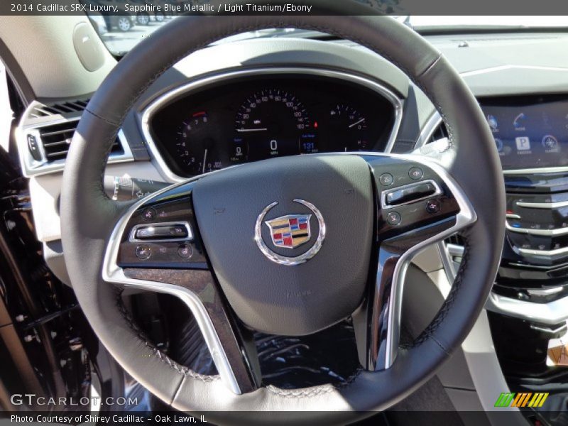 Sapphire Blue Metallic / Light Titanium/Ebony 2014 Cadillac SRX Luxury