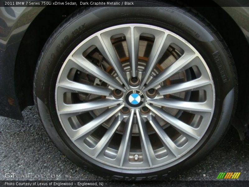 Dark Graphite Metallic / Black 2011 BMW 7 Series 750Li xDrive Sedan