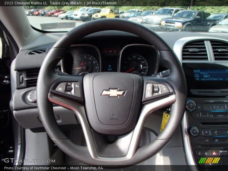 Taupe Gray Metallic / Jet Black/Titanium 2013 Chevrolet Malibu LS