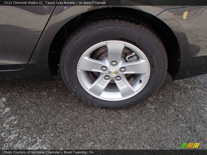 Taupe Gray Metallic / Jet Black/Titanium 2013 Chevrolet Malibu LS
