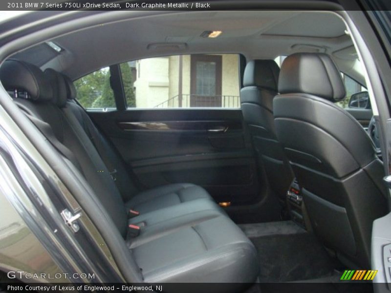 Rear Seat of 2011 7 Series 750Li xDrive Sedan