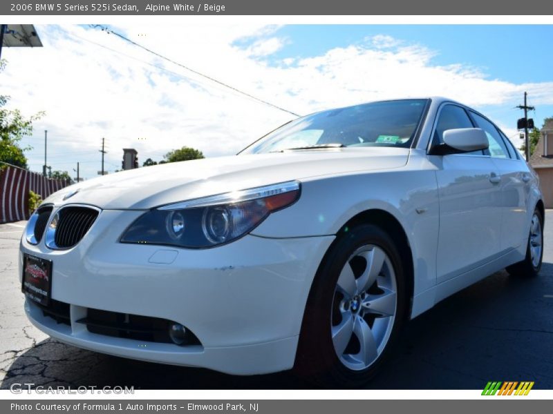 Alpine White / Beige 2006 BMW 5 Series 525i Sedan