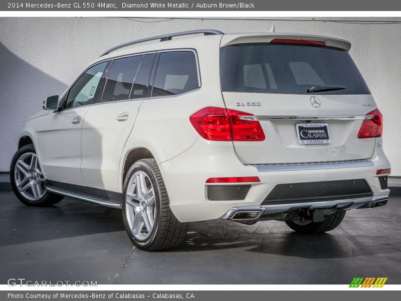 Diamond White Metallic / Auburn Brown/Black 2014 Mercedes-Benz GL 550 4Matic