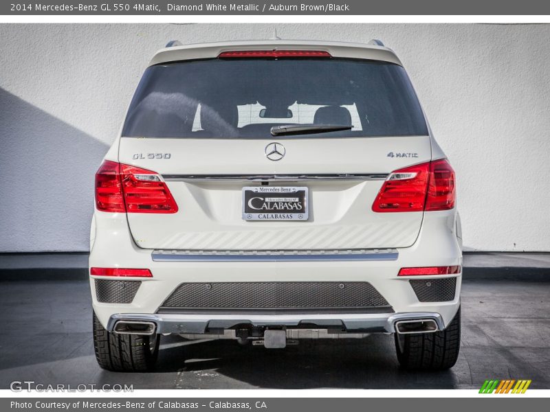 Diamond White Metallic / Auburn Brown/Black 2014 Mercedes-Benz GL 550 4Matic