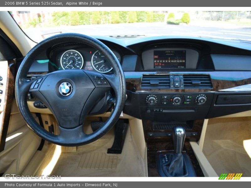Alpine White / Beige 2006 BMW 5 Series 525i Sedan