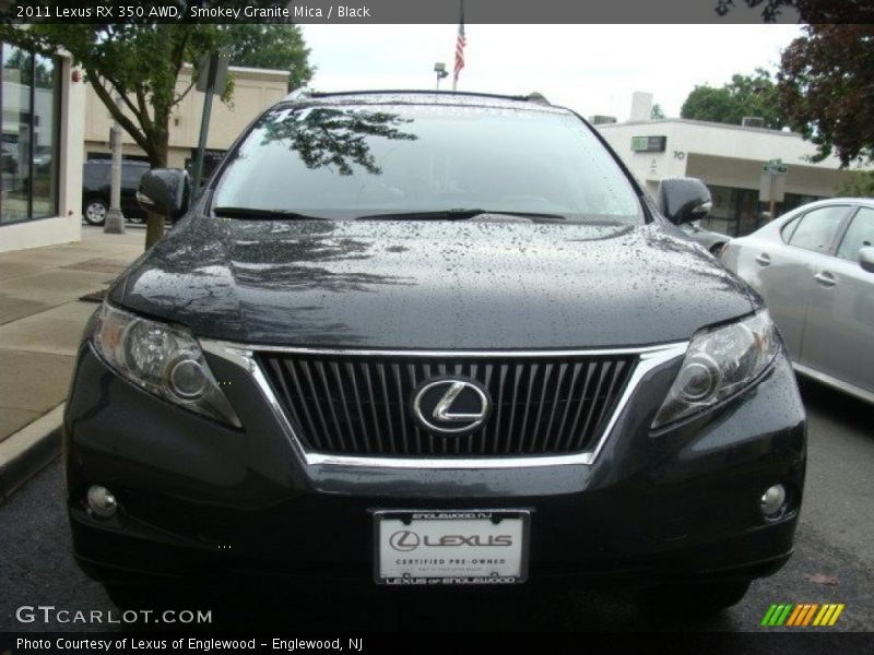 Smokey Granite Mica / Black 2011 Lexus RX 350 AWD