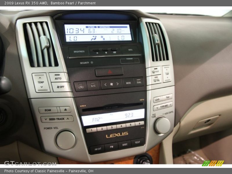 Bamboo Pearl / Parchment 2009 Lexus RX 350 AWD