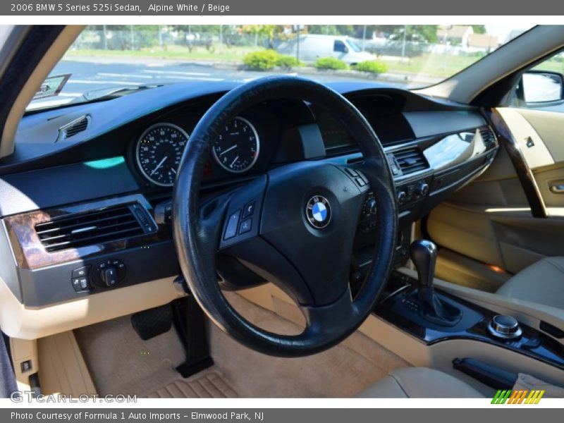 Alpine White / Beige 2006 BMW 5 Series 525i Sedan