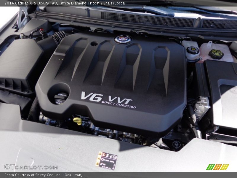 White Diamond Tricoat / Shale/Cocoa 2014 Cadillac XTS Luxury FWD