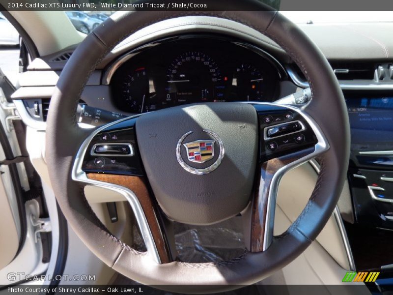 White Diamond Tricoat / Shale/Cocoa 2014 Cadillac XTS Luxury FWD