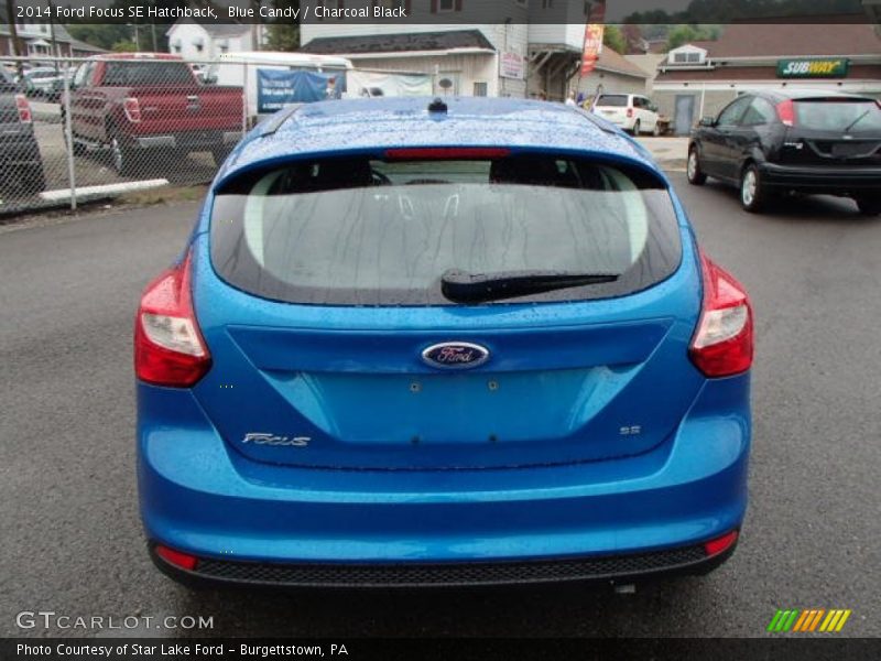 Blue Candy / Charcoal Black 2014 Ford Focus SE Hatchback