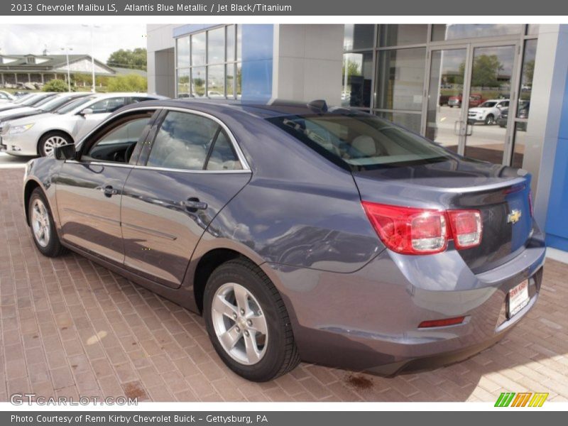 Atlantis Blue Metallic / Jet Black/Titanium 2013 Chevrolet Malibu LS