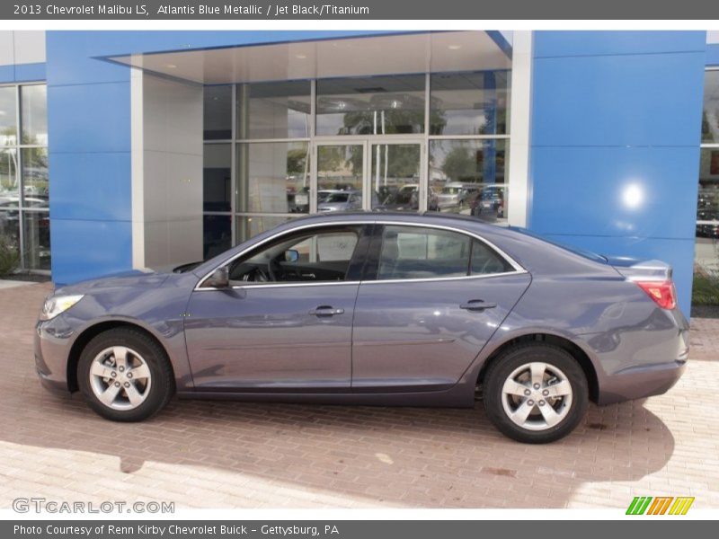 Atlantis Blue Metallic / Jet Black/Titanium 2013 Chevrolet Malibu LS