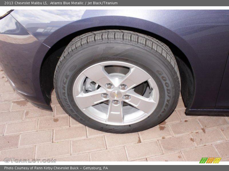 Atlantis Blue Metallic / Jet Black/Titanium 2013 Chevrolet Malibu LS