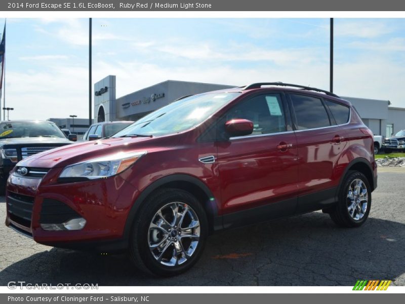 Ruby Red / Medium Light Stone 2014 Ford Escape SE 1.6L EcoBoost