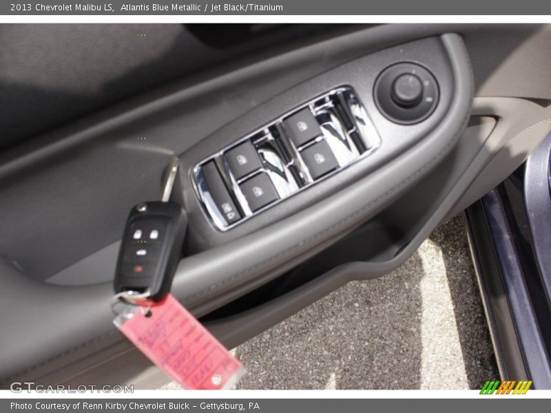 Atlantis Blue Metallic / Jet Black/Titanium 2013 Chevrolet Malibu LS