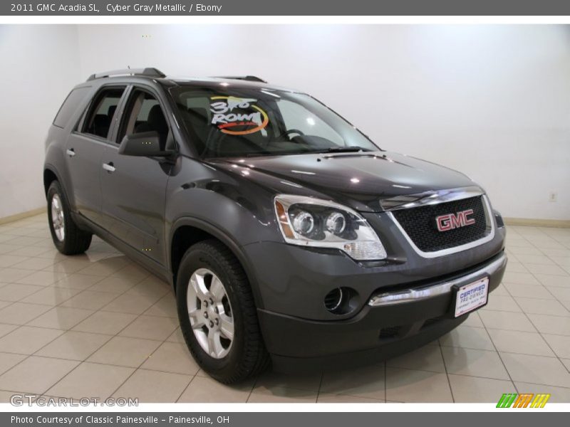 Cyber Gray Metallic / Ebony 2011 GMC Acadia SL