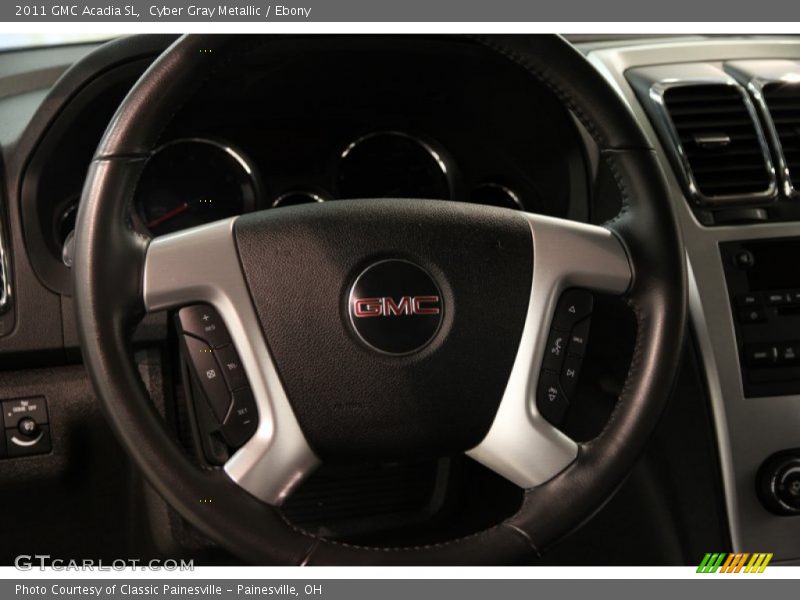 Cyber Gray Metallic / Ebony 2011 GMC Acadia SL