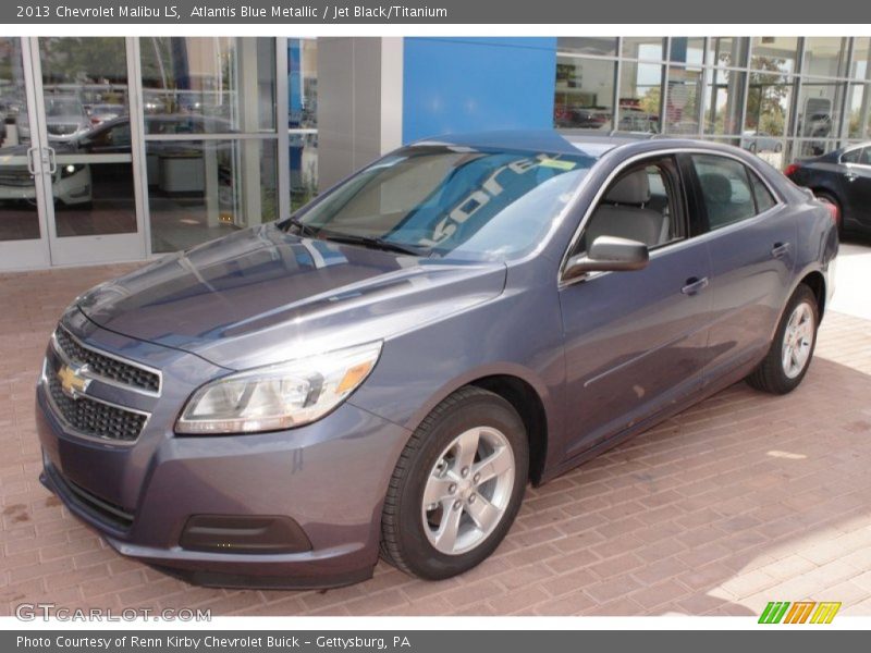 Atlantis Blue Metallic / Jet Black/Titanium 2013 Chevrolet Malibu LS
