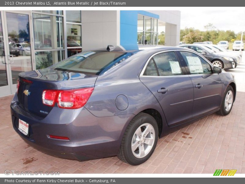 Atlantis Blue Metallic / Jet Black/Titanium 2013 Chevrolet Malibu LS