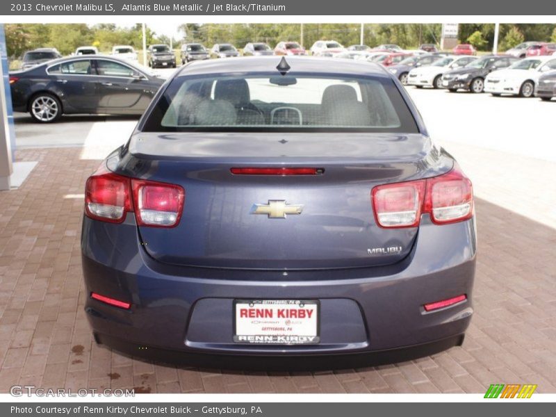 Atlantis Blue Metallic / Jet Black/Titanium 2013 Chevrolet Malibu LS