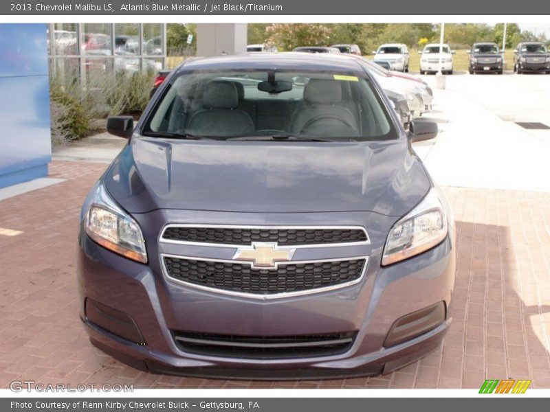 Atlantis Blue Metallic / Jet Black/Titanium 2013 Chevrolet Malibu LS