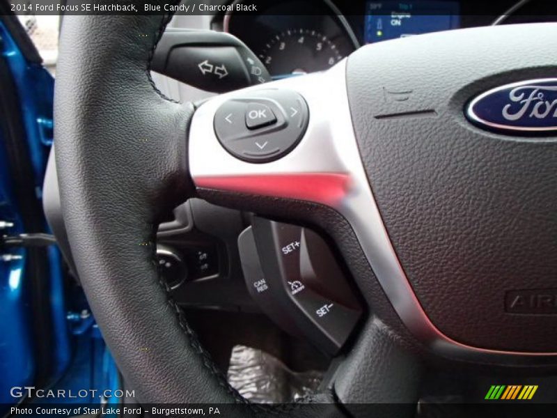 Blue Candy / Charcoal Black 2014 Ford Focus SE Hatchback