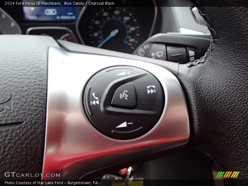 Blue Candy / Charcoal Black 2014 Ford Focus SE Hatchback