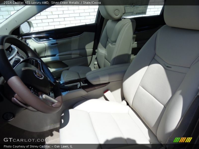Silver Coast Metallic / Shale/Cocoa 2014 Cadillac XTS Luxury AWD