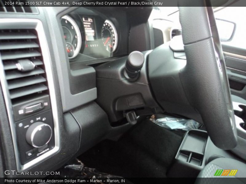 Deep Cherry Red Crystal Pearl / Black/Diesel Gray 2014 Ram 1500 SLT Crew Cab 4x4