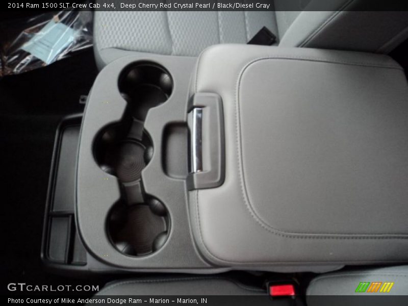 Deep Cherry Red Crystal Pearl / Black/Diesel Gray 2014 Ram 1500 SLT Crew Cab 4x4