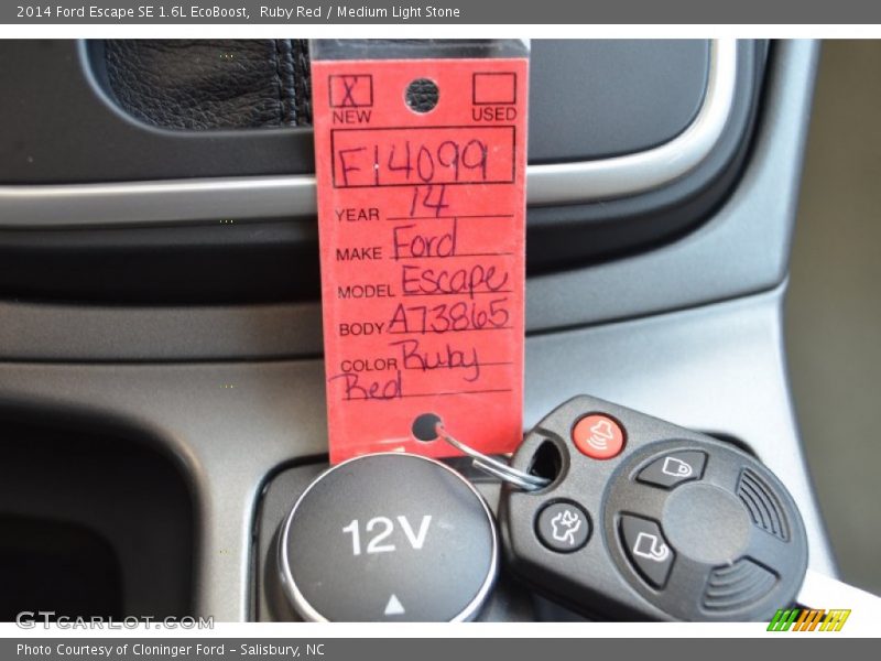 Ruby Red / Medium Light Stone 2014 Ford Escape SE 1.6L EcoBoost