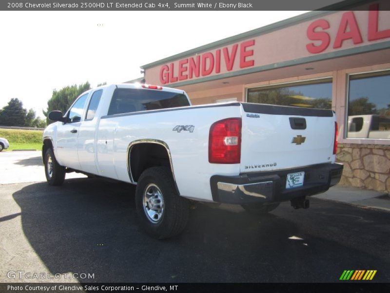 Summit White / Ebony Black 2008 Chevrolet Silverado 2500HD LT Extended Cab 4x4