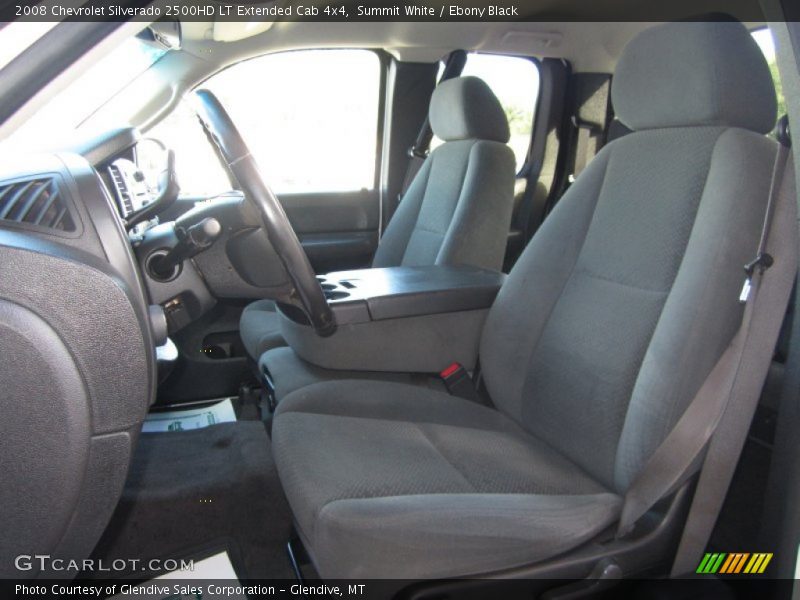 Summit White / Ebony Black 2008 Chevrolet Silverado 2500HD LT Extended Cab 4x4