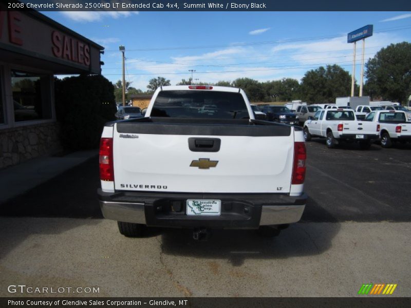 Summit White / Ebony Black 2008 Chevrolet Silverado 2500HD LT Extended Cab 4x4
